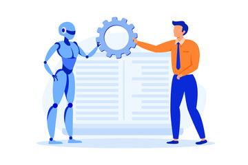 Poster - collaborative robotics illustration exclusive design inspiratio