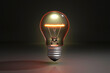 © Westend61 - Three dimensional render ofold-fashionedlight bulb glowing against dark background