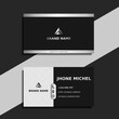 © oman vector - black and silver modern business card template