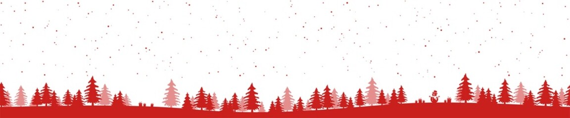 Wall Mural - simple christmas background with typical elements