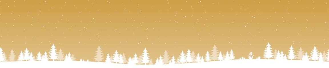 Wall Mural - simple christmas background with typical elements