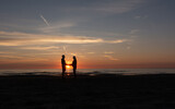 Fototapeta Góry - sunset on the beach