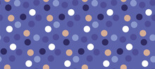 Polka Dot Fun Seamless Pattern In Periwinkle Blue