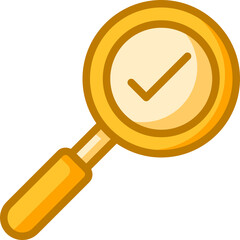 Sticker - magnifying glass Two Tone icon