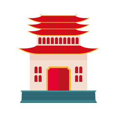 Wall Mural - chinese pagoda facade