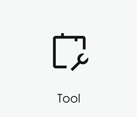 Poster - Tool vector icon. Editable stroke. Symbol in Line Art Style for Design, Presentation, Website or Apps Elements, Logo. Pixel vector graphics - Vector