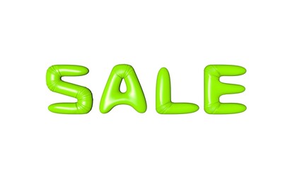 Poster - green sale text