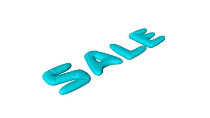 Poster - sale 3d text