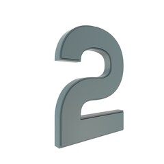 Poster - Gray 3D volumetric figure