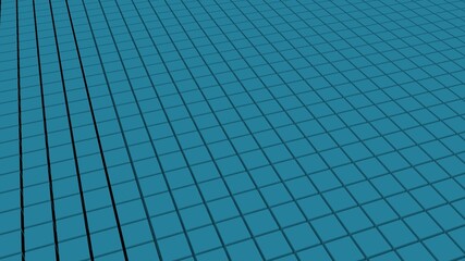 Poster - Blue abstract cubic 3d background.