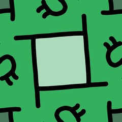 Poster - Abstract looping pattern or texture.