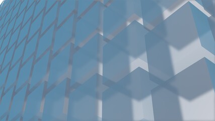 Poster - Cubic linear abstract background.