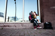 © Alexander - young urban lovers kissing and smiling while having a good time together