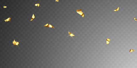 Wall Mural - Celebration background template with confetti and gold ribbon luxury greeting card