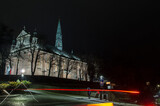 Fototapeta Konie - Sandomierz nocą katedra 