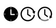 © fourmonths - Isolated time clock vector icon
