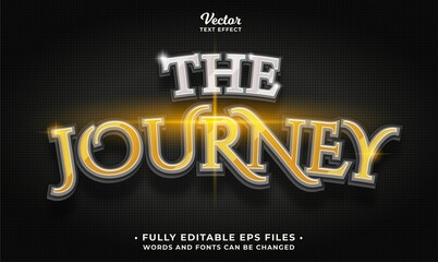Wall Mural - the journey cinematic style text effect suitable for title etc. words and fonts can be changed