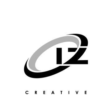 IZ Letter Initial Logo Design Template Vector Illustration