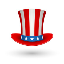 Uncle Sam's American Hat. American Flag Hat.