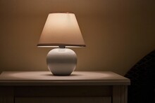 Lamp On A Nightstand Dim Light