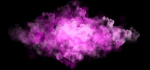 Poster - pink smoke explosion effect background with dark color