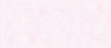 Background With Abstract Pink Colored Vector Wave Lines Pattern