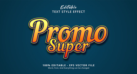 Leinwandbilder - Super Promo Editable Text Effect