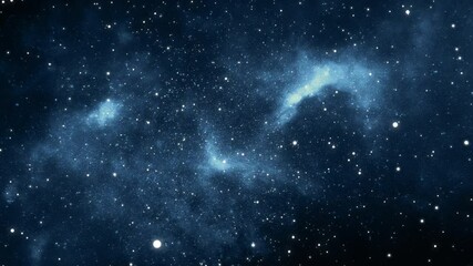 Wall Mural - galaxy space, animation of flying through glowing nebulae.