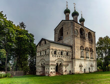 Belfry In The Boris & Gleb Monastery. Year Of Construction - 1680. Village Borisoglebsky, Russia