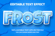 Frost editable text style effect