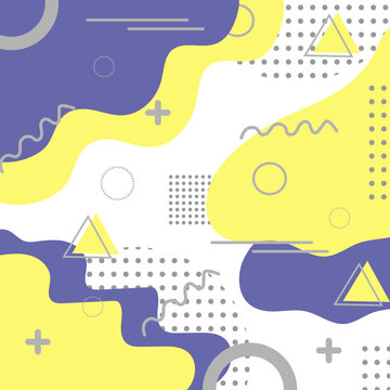 Abstract and trendy modern geometric background. Vector background