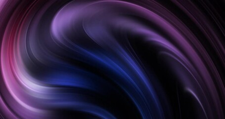 Wall Mural - Artistic wavy flashing spiral swirl gradient dark violet and blue liquid gradient graphic motion seamless loop background animation.	