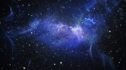 galaxy space background camera flying through the galaxy and nebula.