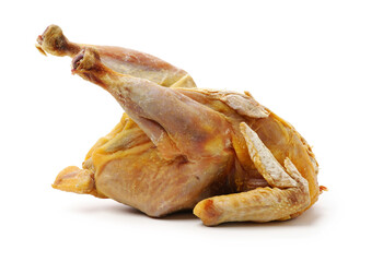 Poster - Salted chicken on white background