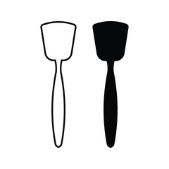 Wall Mural - spatula - kitchen utensil icon vector design template on white background