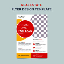 Red Dream Home Real Estate Flyer For Realtor