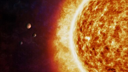 Wall Mural - view of the sun from space