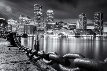 Wall Mural - The architecture of Boston in MA, USA.