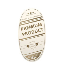 Wall Mural - Premium Product Label Composition