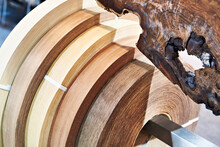 Edge Coils Natural Wood Veneer For Furniture