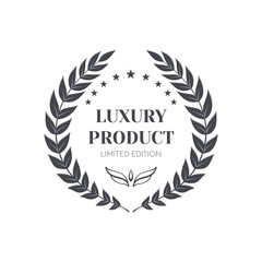 Poster - Luxury Laurel Wreath Emblem