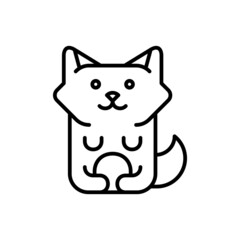 Poster - Raccoon icon. Icon design. Template elements. Flat style
