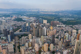 Fototapeta Nowy Jork - Top view of Hong Kong city