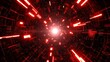 © shufilm - Glowing Red Cyber Technology Tunnel