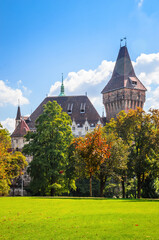 Wall Mural - Famous Vajdahunyad castle in Budapest, Hungary