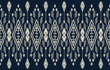 Abstract Geometric Ethnic Pattern Design For Background Or Wallpaper Print