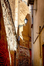 Old Lantern In Toledo City. Spain.