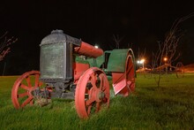 Antique Tractors Restored For Decoration.