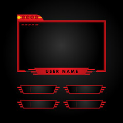 Poster - Twitch stream panels pack template design