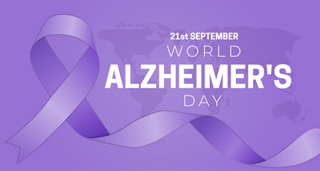 Wall Mural - World Alzheimer's Day Background Illustration